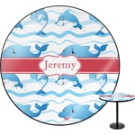 Dolphins Round Table - 30" (Personalized)