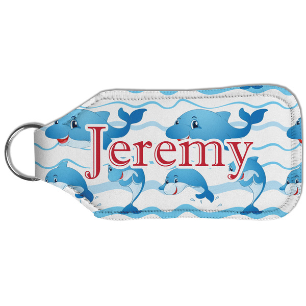 Dolphins Sanitizer Holder Keychain - Large (Back)
