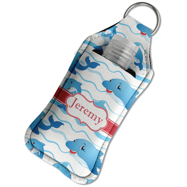 Dolphins Sanitizer Holder Keychain - Large in Case