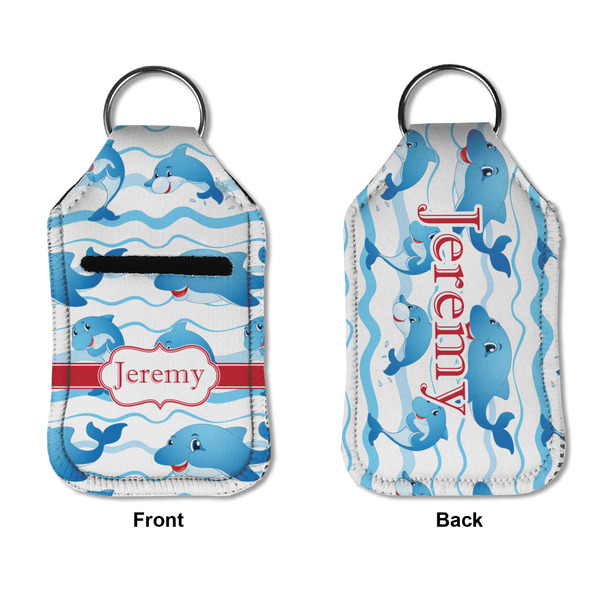 Dolphins Sanitizer Holder Keychain - Small APPROVAL (Flat)