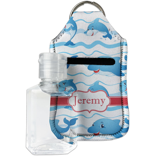Custom Dolphins Hand Sanitizer & Keychain Holder - Small (Personalized)