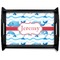 Dolphins Black Wooden Tray - Large (Personalized)