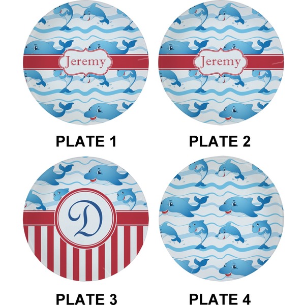 Dolphins Set of Appetizer / Dessert Plates (Approval)