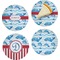 Dolphins Set of Appetizer / Dessert Plates