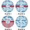 Dolphins Set of Lunch / Dinner Plates (Approval)
