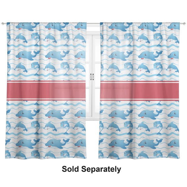Dolphins Sheer Curtains
