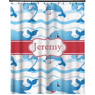 Dolphins Extra Long Shower Curtain - 70"x84" (Personalized)