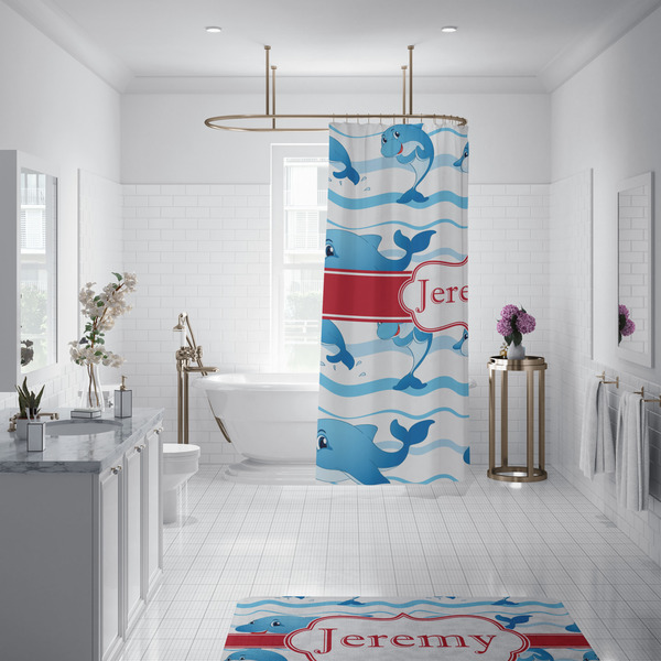 Dolphins Shower Curtain - Custom Size