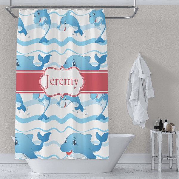 Dolphins Shower Curtain Lifestyle