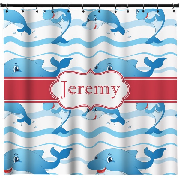 Custom Dolphins Shower Curtain - Custom Size (Personalized)