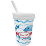Dolphins Sippy Cup with Straw (Personalized)