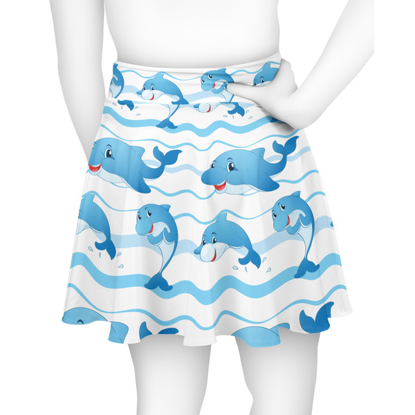Dolphins Skater Skirt - Back