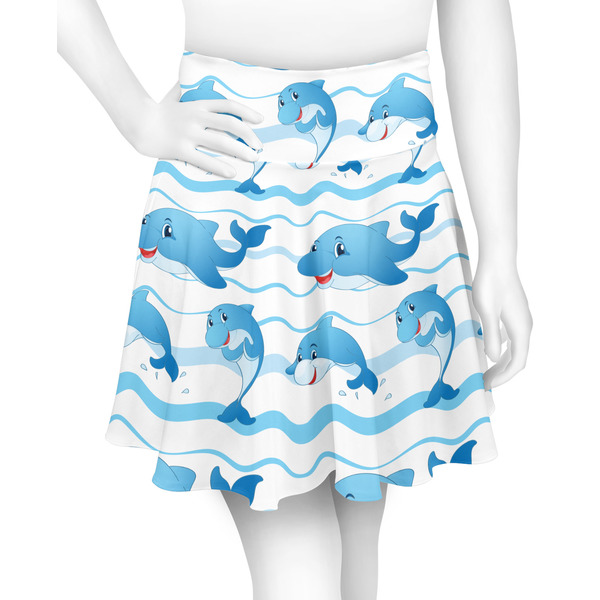 Custom Dolphins Skater Skirt - 2X Large