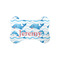 Dolphins Bone Shaped Dog Food Mat (Small) (Personalized)