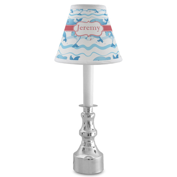 Dolphins Small Chandelier Lamp - LIFESTYLE (on candle stick)