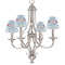 Dolphins Small Chandelier Shade - LIFESTYLE (on chandelier)