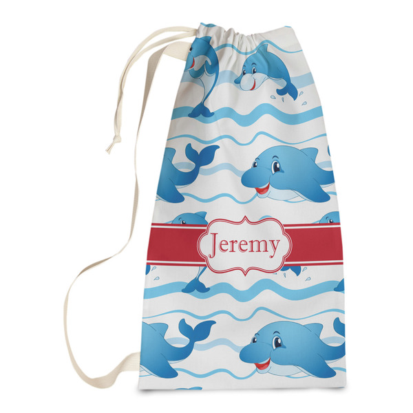 Custom Dolphins Laundry Bags - Small (Personalized)