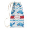 Dolphins Small Laundry Bag - Front View