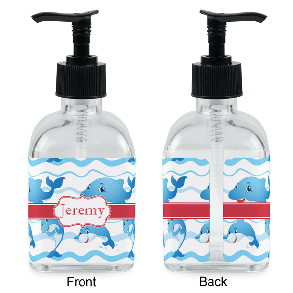 Dolphins Glass Soap/Lotion Dispenser - Approval