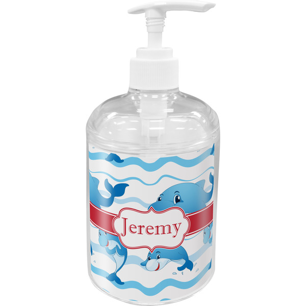 Custom Dolphins Acrylic Soap & Lotion Bottle (Personalized)