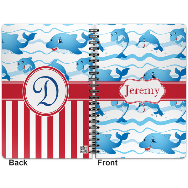 Dolphins Spiral Journal 7 x 10 - Apvl