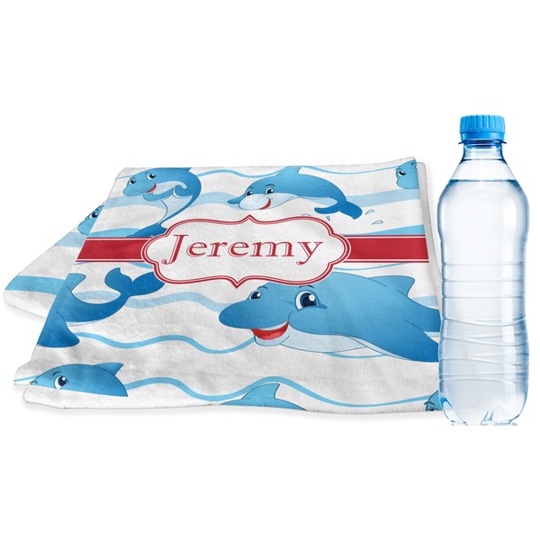 Custom Dolphins Sports & Fitness Towel (Personalized)