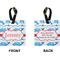 Dolphins Square Luggage Tag (Front + Back)