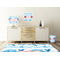 Dolphins Square Wall Decal Wooden Desk