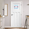 Dolphins Square Wall Decal on Door