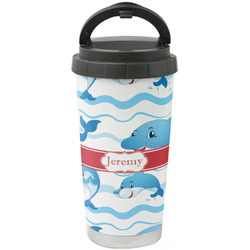 Dolphins Stainless Steel Coffee Tumbler (Personalized)