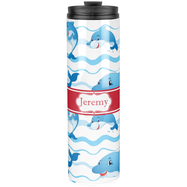 Dolphins Stainless Steel Tumbler 20 Oz - Front