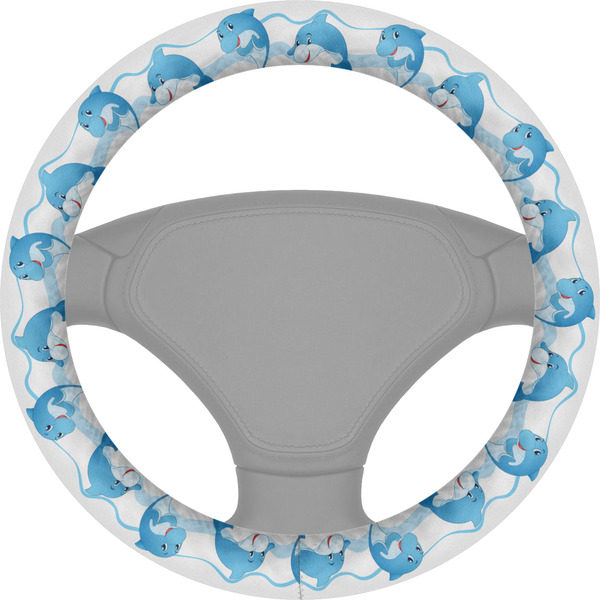 Custom Dolphins Steering Wheel Cover