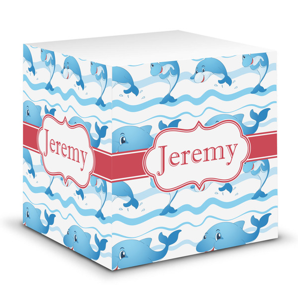 Custom Dolphins Sticky Note Cube (Personalized)