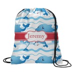 Dolphins Drawstring Backpack (Personalized)