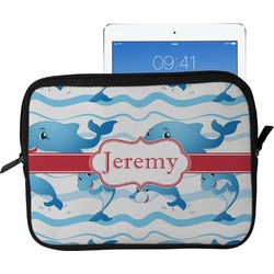 Dolphins Tablet Case / Sleeve - Large (Personalized)