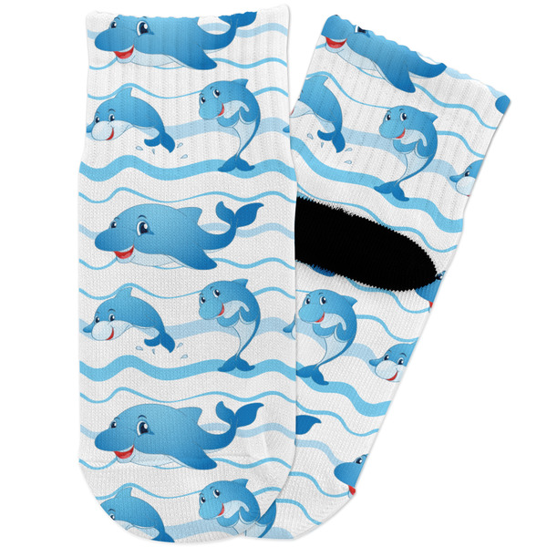 Custom Dolphins Toddler Ankle Socks