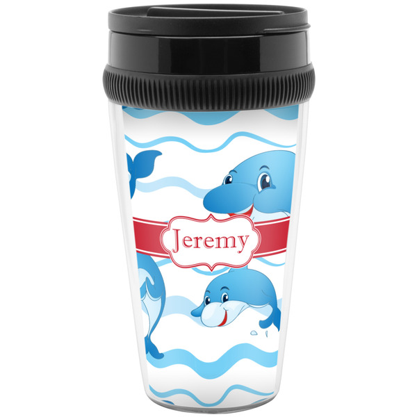 Custom Dolphins Acrylic Travel Mug without Handle (Personalized)