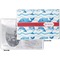 Dolphins Vinyl Passport Holder - Flat Front and Back