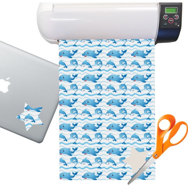 Custom Dolphins Sticker Vinyl Sheet (Permanent)