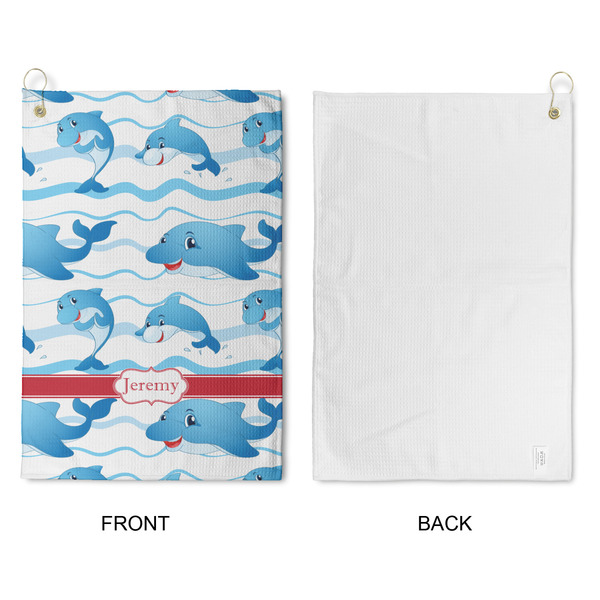 Dolphins Waffle Weave Golf Towel - Approval