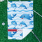 Dolphins Waffle Weave Golf Towel - In Context