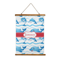Dolphins Wall Hanging Tapestry - Tall (Personalized)