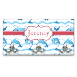 Dolphins Wall Mounted Coat Rack (Personalized)