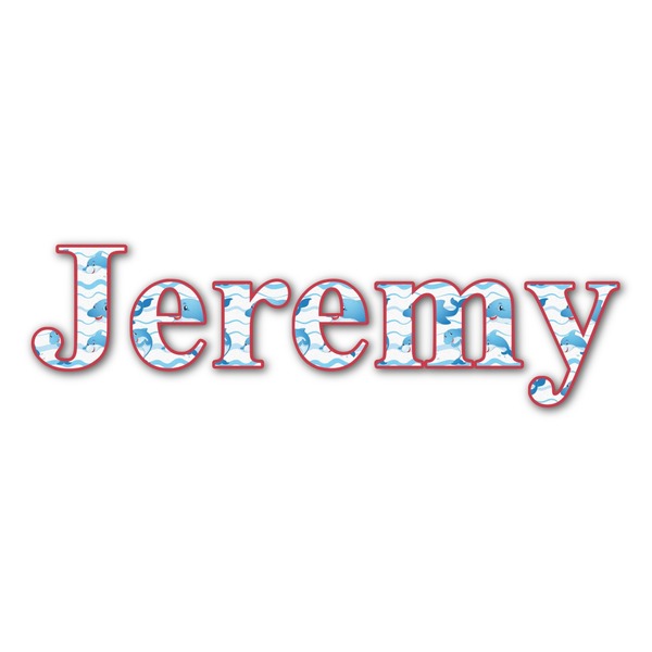 Custom Dolphins Name/Text Decal - Large (Personalized)