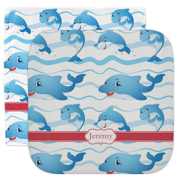 Custom Dolphins Facecloth / Wash Cloth (Personalized)