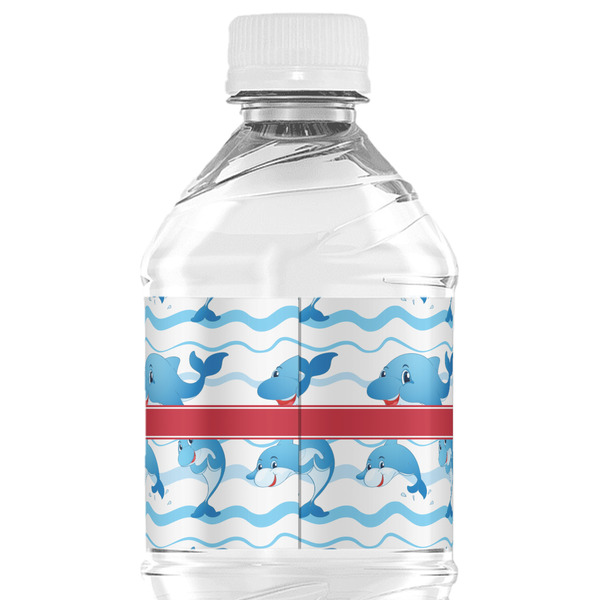 Dolphins Water Bottle Label - Back View