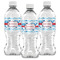 Dolphins Water Bottle Labels - Front View