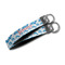 Dolphins Webbing Keychain FOBs - Size Comparison