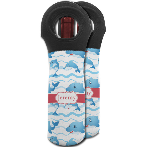 Dolphins Wine Tote Bag - MAIN