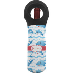 Dolphins Wine Tote Bag (Personalized)